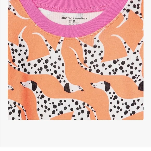 Girls Toddler Snug-Fit Cotton Pajamas Sleepwear Sets Four pieces size 2T - Picture 4 of 6